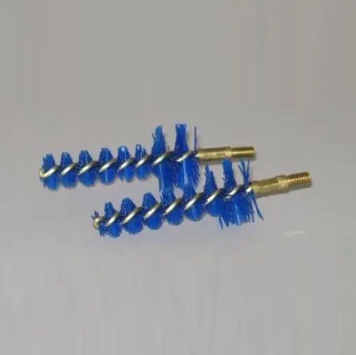 IOSSO AR-15 Chamber Brush, 2 pcs Set of 2 AR-15 Chamber Cleaning Brushes. The special blue synthetic fibers are strong, durable, and hold their shape better than brass or bronze brushes. Thread 8-32.